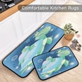 thumbnail image 5 of SKYSONIC 2PCS Cute Sea Turtle Kitchen Rug and Mat Mother and Baby Floor Runner Rug Anti Fatigue Non Slip Comfort Mat for Doormat Laundry Room Hallway 19.7"x27.6"+19.7"x47.2", 5 of 7