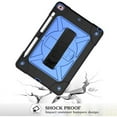 thumbnail image 4 of SOATUTO For iPad 9th 2021 Case Hybrid Shockproof Rugged Protection Cover with 360 Degree Kickstand/Hand Strap and Carrying Shoulder Strap For Apple iPad 9th 8th 7th Generation 10.2 inch -Black+Blue, 4 of 5