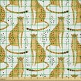 thumbnail image 2 of Ambesonne Leopard Fabric by the Yard Microfiber, Savannah Animals Cheetahs, 10 Yards, White Pale Orange, 2 of 2