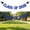 Blue, variant on Party Flag Balloon Set,Class Of 2026 Banner Congrats Grad Bunting Sign For 2026 High School College Graduation Bachelor Decorations Black And Silver Glitter