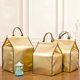 thumbnail image 5 of GOOHOCHY Bolsa de mano reutilizable, bolsa aislante, bolsa enfriadora de mano para almacenamiento de helados y pasteles (oro champán, 8 pulgadas), 1 ud., 5 of 7