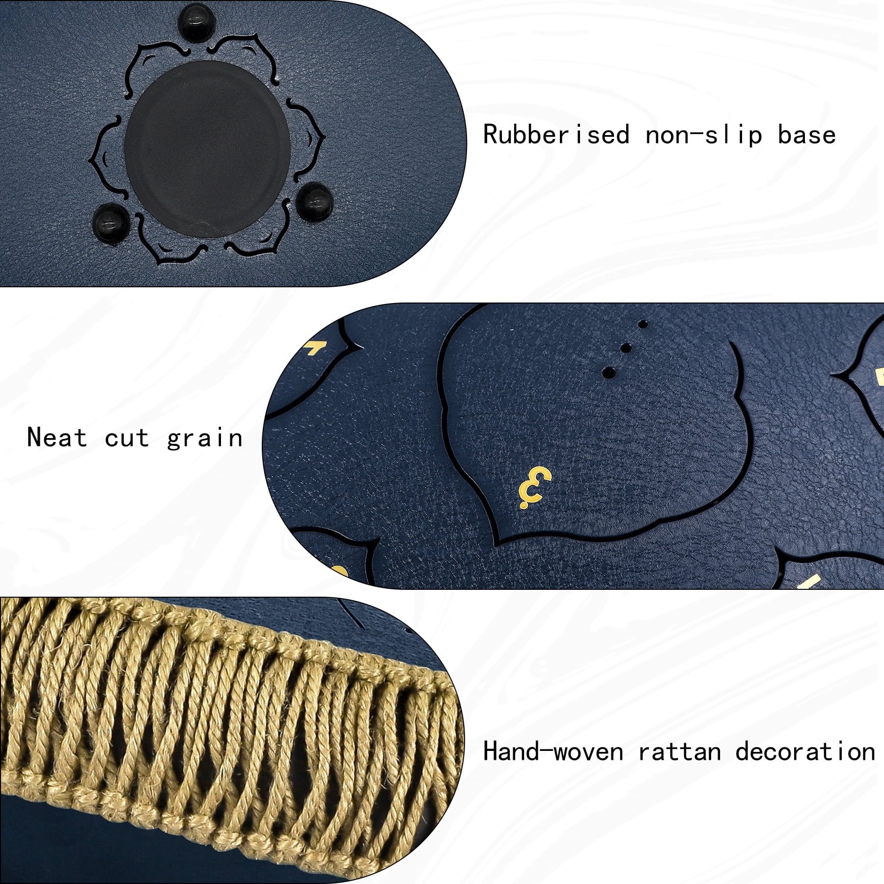 Steel Tongue Drum-14" 15 Note Tongue Pan Drums for Adults, D Major, Carry Bag, Navy Blue