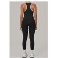 thumbnail image 5 of SKQIT Womens Workout Set Two Piece Racerback Color Block Sports Bra Matching High Waist Leggings Gym Work Pilates Outfits, 5 of 7