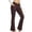 Brown, variant on TOPKO Women European American Hot Flared Yoga Leggings Wide Leg Slim Sports Boot Cut Fitness Pants with Pockets