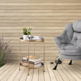 thumbnail image 5 of Round Side Table with Removable Tray - Modern Gold Accent Table, 5 of 9