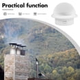 thumbnail image 3 of OUNONA Housse de Ventilation en Plastique Blanc Résistant aux Intempéries avec Capot de Ventilation Rond, 3 of 8