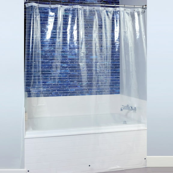 SlipX Solutions Clear PEVA Shower Liners, 84" x 70"