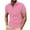 Pink, variant on WAVSUF Lapel polo Shirt for Mens Soft Pique Polos Fashionable T-Shirt Black Size L
