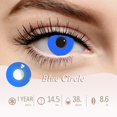 thumbnail image 1 of Lentes de contacto de colores para Halloween, lentes de ojos multicolores para Cosplay de Anime, lentes blancas, negras y rojas, lentes de ojos de gato, 1 of 4