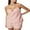 Pink, variant on Rdhnmea Women Striped Pajama Set Tie-up Camisole Babydoll Tops with Shorts Summer Sleepwear Loungewear 2 Piece Pjs Set