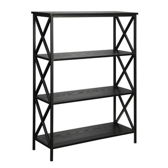 Kingfisher Lane 3 Shelf Bookcase in Black