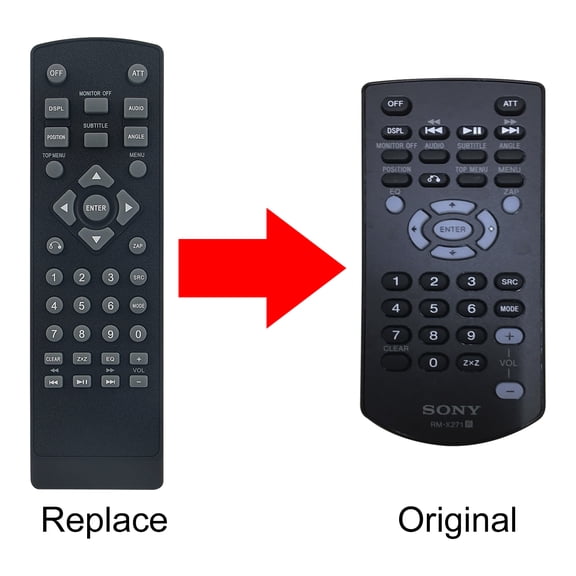 New RM-X271 Replace remote control fit for SONY Car Stereo XAV-601BT XAV-602BT XAV-612BT XAV-701BT XAV-701HD XAV-712BT XAV-712HD XAV-741 XAV-742