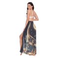 thumbnail image 3 of FORMRS Womens Beach Sarong Semi-Sheer Bikini Wrap Skirt Swimsuit Cover-ups, Black Dinosaur, 3 of 7