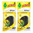 thumbnail image 3 of LITTLE TREES Car Air Freshener | Vent Wrap Provides Long-Lasting Scent, Slip on Vent Blade | Vanillaroma, 4 Packs (4 Count), 3 of 3