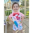 thumbnail image 2 of Disney Princess Girls Swimsuits Sets Ariel Graphic Swim T-shirt and Shorts Tankini Rash Guard Bathing Suits Sizes 2-6, 2 of 13