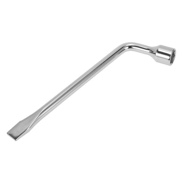 Unique Bargains 1 Pcs Llave de enchufe universal 310x90mm llave de enchufe removedor hexagonal tono plateado acero al carbono 22mm para automóvil motocicleta dirtbike llave en forma de L
