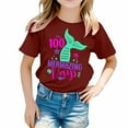 thumbnail image 1 of TZEWGL Casual Shirt For Girl Boy Cute Graphic Printed Round Neck Short Sleeved Clothes For Infnants size 6-7T, 1 of 4