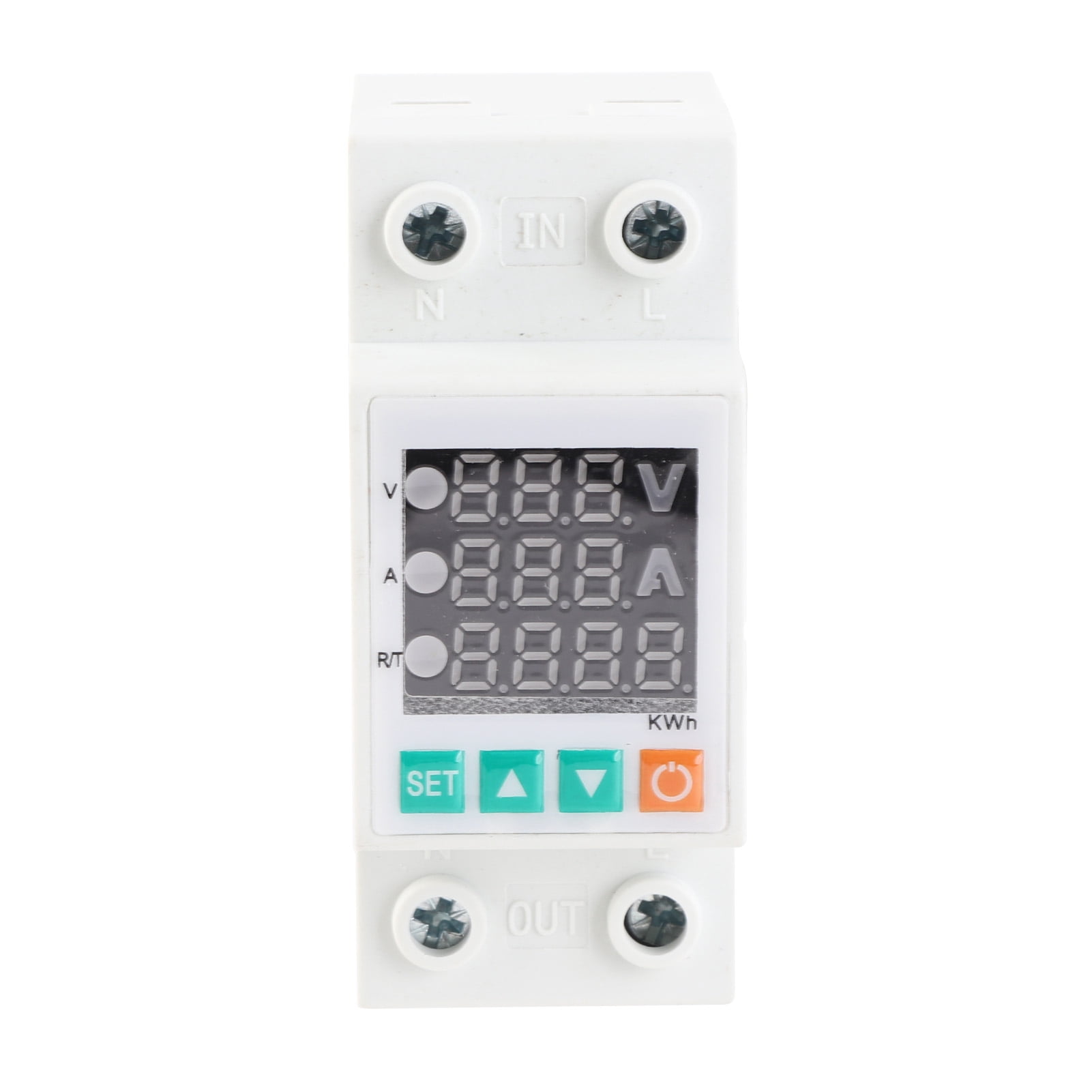Intelligent Three Display Adjustable Voltage Protector Intelligent Over Voltage Under Voltage Over Current Protect Device Home Self Resetting Voltage Protector