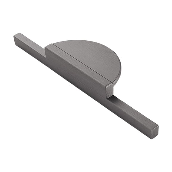 Cabinet Handles Half Moon Door Pulls and Knobs,Modern Brushed Semi-Circular Cabinet Pulls, Extra Long Aluminum Handles for Drawer, Wardrobe, Kitchen Cupboard, and Door Pull, 1Pack