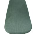 thumbnail image 3 of Funda de silla de terciopelo de grano de maíz elástico, tela de color sólido simple, funda de pelo engrosada para silla de comedor de hotel para el hogar, 3 of 5