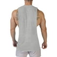 thumbnail image 4 of aidice Muscle Tops for Men Sleeveless Side Split Lightweight Gym Workout Athletic Bodybuilding Shirts, 4 of 5