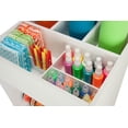 thumbnail image 3 of Honey Can Do Rolling Storage Cart with Fabric Drawer, White, 3 of 8