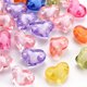 thumbnail image 1 of Transparent Acrylic Beads Bead in Bead Heart Mixed Color 15.5x21.5x12mm Hole: 3mm about 213pcs/500g, 1 of 6