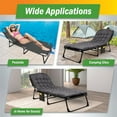 thumbnail image 5 of Wakeman Outdoors Folding Camping Cot with Mattress for Adults up to 440lbs, Gray, 5 of 7
