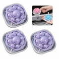 thumbnail image 2 of Qyaukm 3 Pack Washing Machine Hair Catcher, Reusable Floating Lint Filter for Pet Hair & Debris, Laundry Mesh Removal Tool for Washer, Purple Color, 2 of 9