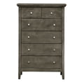 thumbnail image 2 of Passion Furniture Hammond Gray 5 Drawer Chest of Drawers (32 in L. X 18 in W. X 48 in H.), 2 of 5