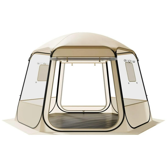 Pop up Bubble Tent Clear Camping Tent Shelter, Outdoor Garden Dome Igloo Tents with Windows for 8-10 Persons Patio Backyard