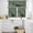 Green, variant on Grey Ombre Marble Kitchen Curtains Sets for Windows 24 Inch Length, Gray Marble Crack Abstract Modern Rod Pocket Window Treatments Tier Curtains and Valances Set for Bedroom/Bathroom