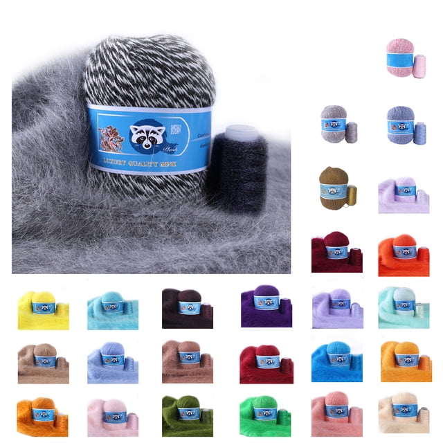 Matsuzay Hilo de tejer cálido de 50g, bufandas cálidas DIY, hilo de felpa de ganchillo, tejido a mano para suministros de tejido antiestático, Artesanía No.20 Matsuzay HA009039-20