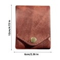 thumbnail image 2 of Multi-Functional Small Leather Wallet, Unisex Leather Wallet, Slim Portable Card Wallet, Multiple Card Slots Wallet, Pen Slot Wallet, Daily Travel Leather Wallet, 2 of 9