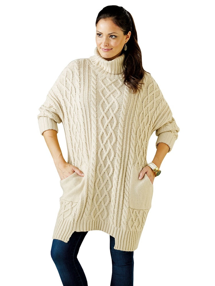 womens cream sweater dress