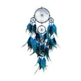 thumbnail image 2 of Dreamcatcher Hanging Ornament Crystal Peacock Feather Handwoven Wind Chime Car Rearview Mirror Home Decor Spiritual Symbol Gift Brown Blue Multicolor Coffee, 2 of 5