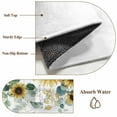 thumbnail image 6 of Sunflower Area Rugs 8'x10', Washable Small Throw Rugs for Living Room Patio, Yellow Floral Eucalyptus Leaves Watercolor Indoor Outdoor Rug Non-Slip Low Pile Carpet Runner Reversible Floor Mats, 6 of 8