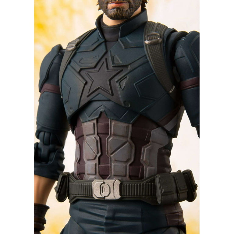 S.H.Figuarts Captain America - Avengers: Infinity War - Action Figure Ufficiale 155 Mm, PVC E ABS - 5