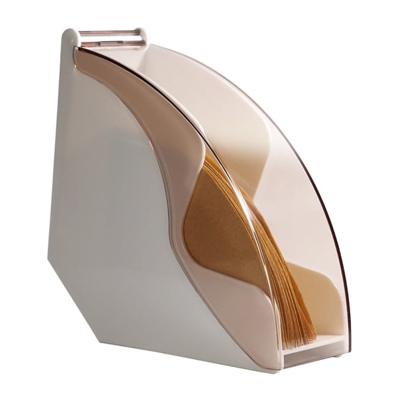 Plastic Dust-proof Filter Paper Box Filter Paper Holder Coffee V60 Filter Paper Fan-shaped Filter Paper Dust-proof Storage Box (White)