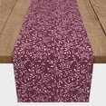 thumbnail image 3 of Creative Products Delicate Floral Pattern Burgundy 16x72 Poly Twill Table Runner, 3 of 3