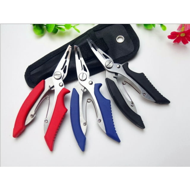 Bangcool Stainless Steel Fishing Pliers Scissors Hook Remove Line Cutter Tackle Tool With Nylon Bag