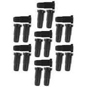 20Pcs Chair Roller Sleeve Plastic Covers Rolling Chair Part Plastic Chair Glide Protector for Chair