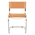 thumbnail image 6 of Breuer Chair Company Mart Stam Cantilever Side Chair w/ Chrome Steel Frame & Camel Bonded Leather by Furnish Theory, 6 of 7