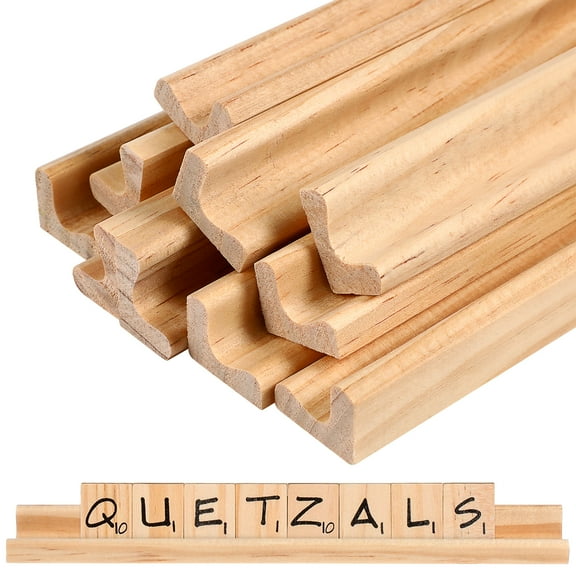 unbranded  10 Pcs Spelling Game Letter Holder Tray Letters Display Rack