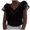 Black-55, variant on Mittory Summer Tops for Women V Neck T-Shirts Short Sleeve Shirts Casual Fashion Blouses