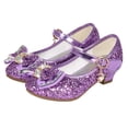 thumbnail image 4 of KIHOUT Chaussures Habillées pour Bébés Filles Perles Cristal Nœud Papillon Chaussures de Princesse Sandales, 4 of 9