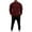 Wine, variant on MLQIDK Mens Big and Tall 2 Piece Set Workout Gym Fleece Hoodie and Cargo Sweatpants Athletic Sweatsuits Winter Sport Tracksuits Jogging Sweat Suits Lounge Outfit Saffron L