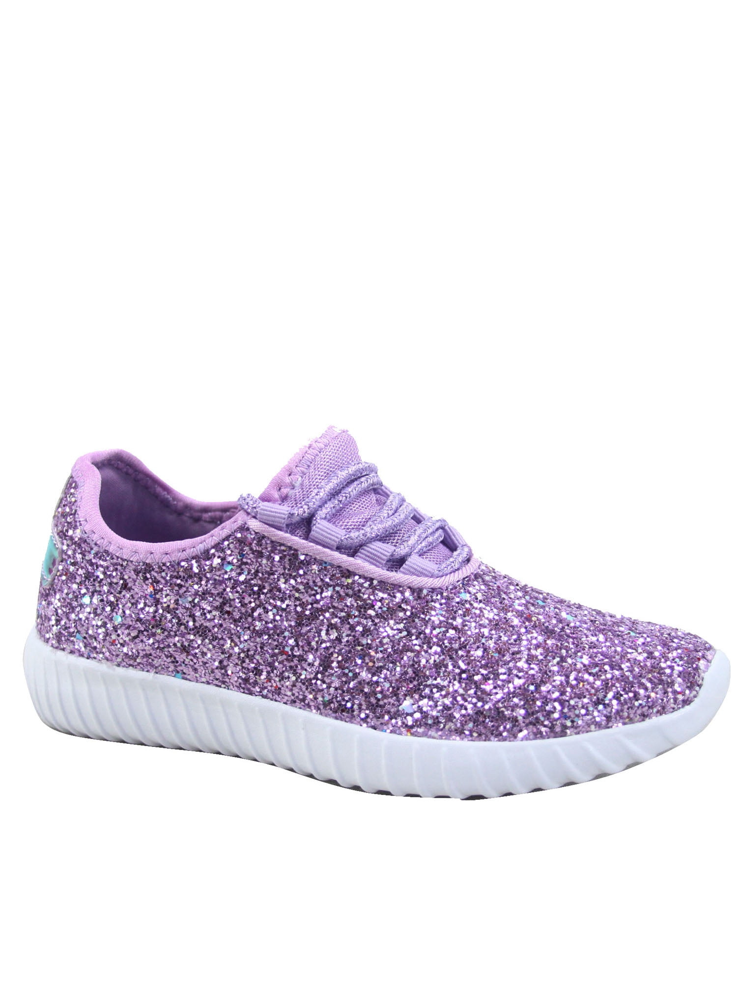 purple glitter tennis shoes