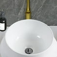 thumbnail image 3 of Vessel Bathroom Sink Basin in White Ceramic, 3 of 6