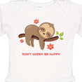 thumbnail image 4 of Inktastic Don't Hurry Sloth Girls Long Sleeve Baby Bodysuit, 4 of 5